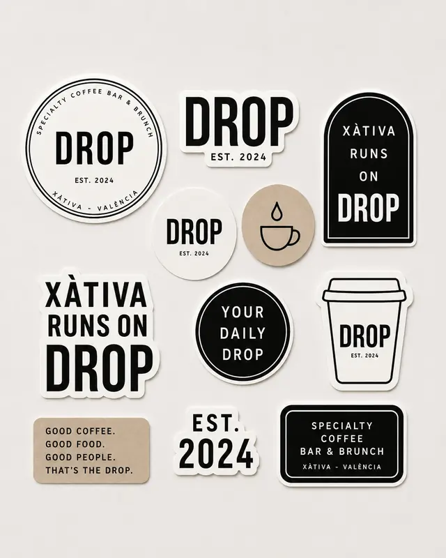 Piezas visuales DROP